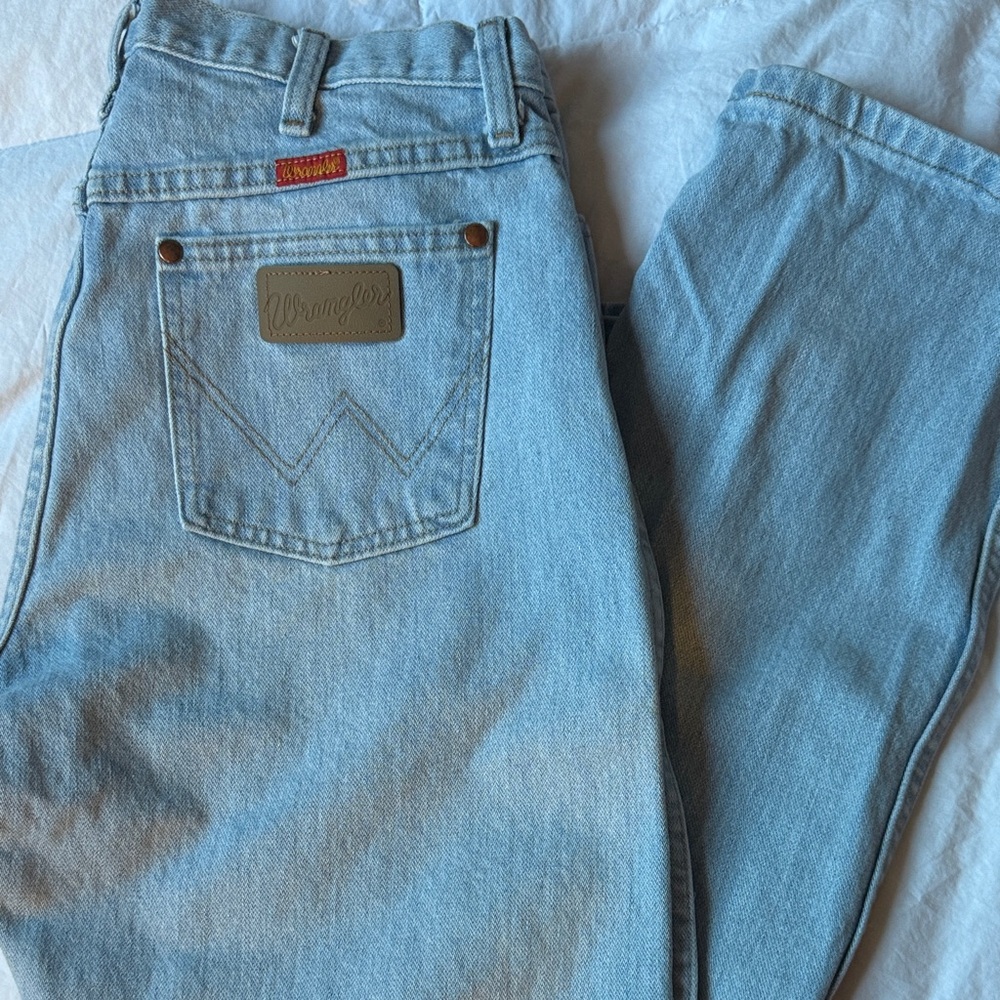 Wrangler Women's Sky Blue High Rise Jeans